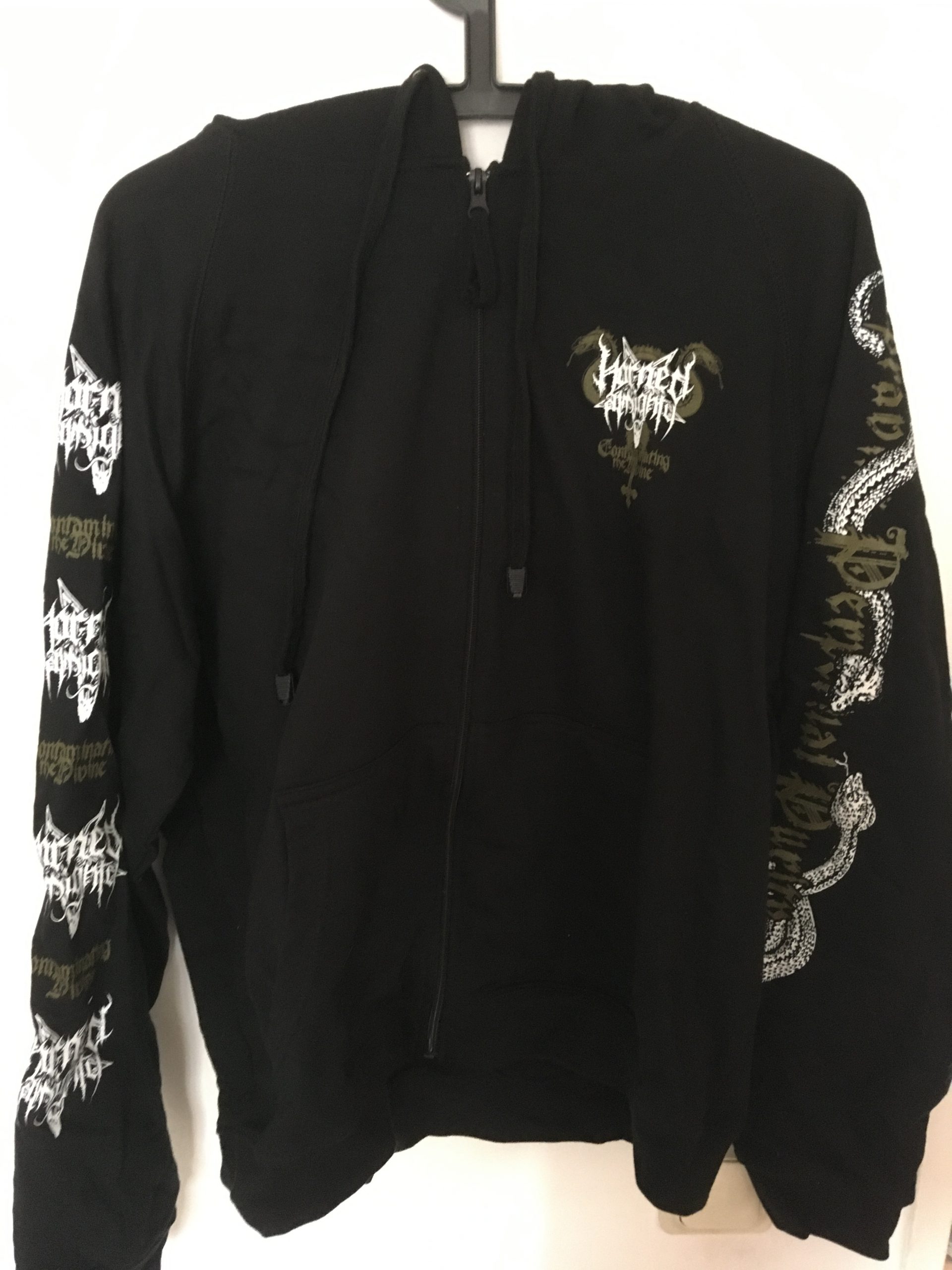 Horned Almighty Zipper Hoodie front